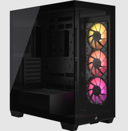 Kućište CORSAIR 3500X Mid-Tower/ATX/kaljeno staklo/bez napajanja/ARGB/crna